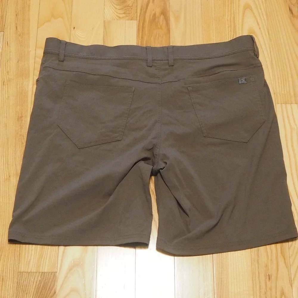 L.L.Bean Venturestretch Five Pocket Shorts Men's 40 W Olive Gray Outdoor 516049
